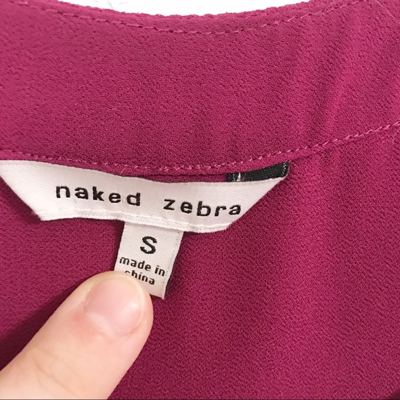 • Naked Zebra • Triangle Tank - Picture 2 of 6